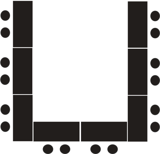 Bestuhlung_Tagungsraum_U-Form Tagungsraumbestuhlung: U-Form